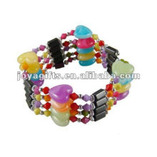 Magnetic Mix Heart Bracelet en perles et collier 36 &quot;